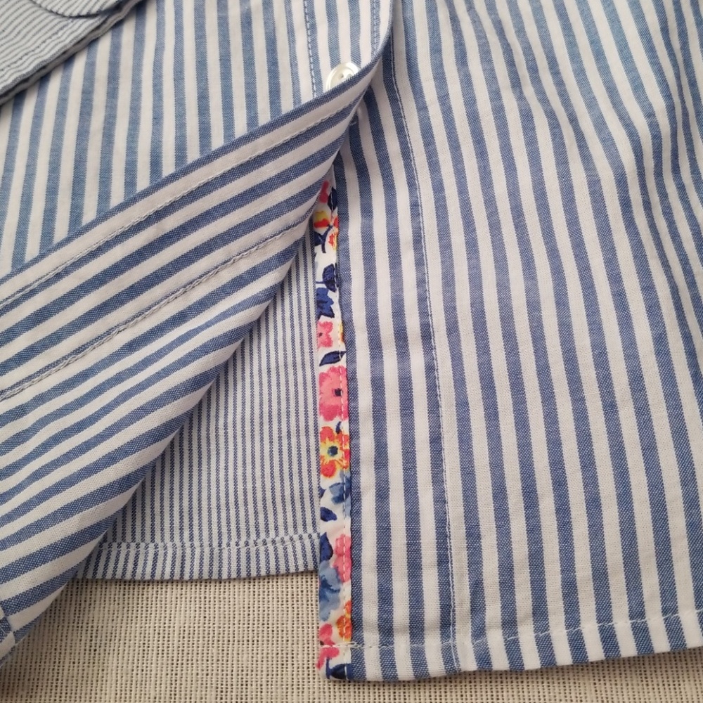 Talbots Striped Button Down - Size Xs - image 4